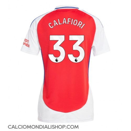 Maglie da calcio Arsenal Riccardo Calafiori #33 Prima Maglia Femminile 2024-25 Manica Corta